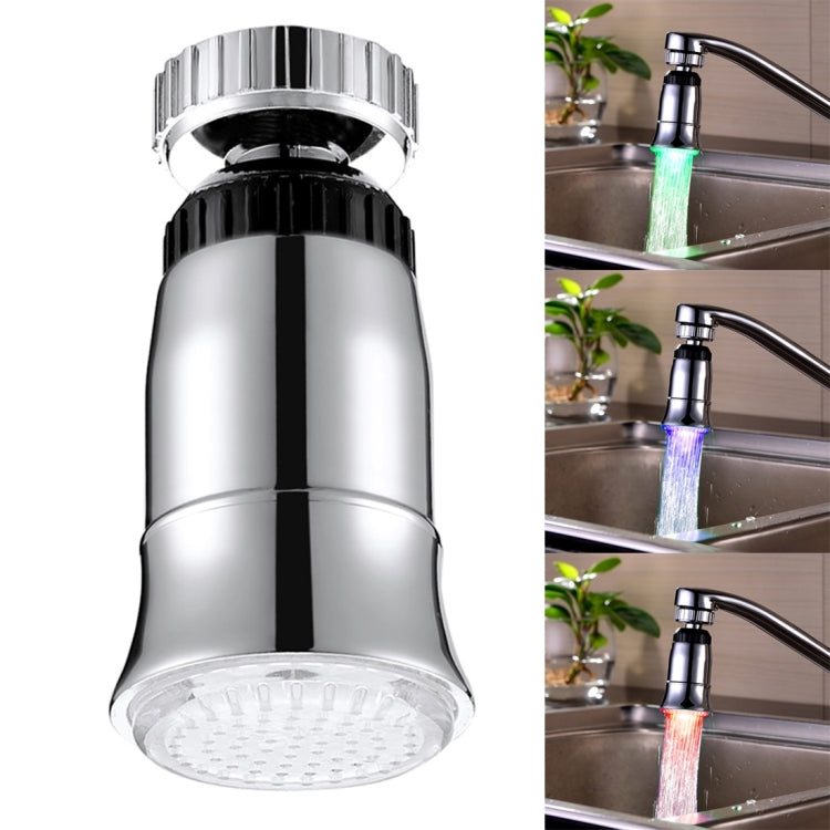 SDF2-B5 1 LED 온도 센서 RGB LED 수도꼭지 조명 물빛 샤워기, 크기: 78 x 30mm, 인터페이스: 22mm (실버), SDF2-B5
