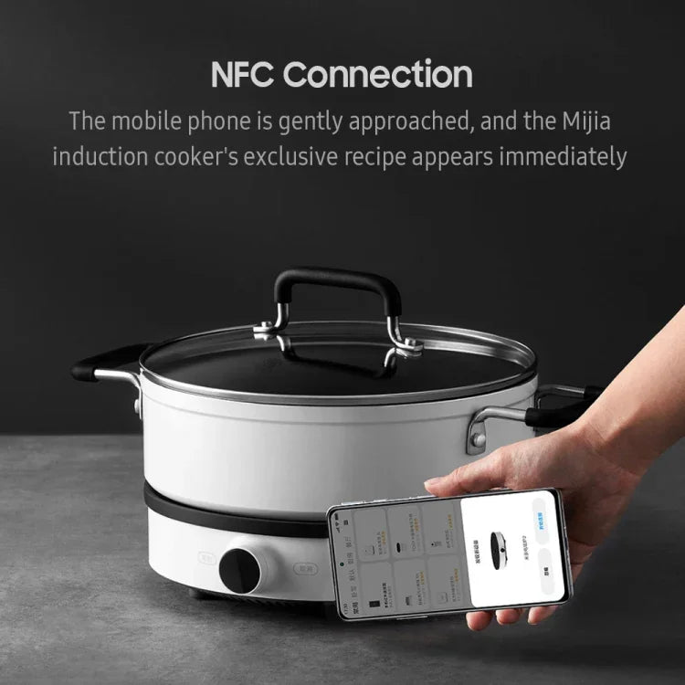오리지널 샤오미 미지아 2100W OLED 스크린 인덕션 쿠커 2 NFC 연결 앱 제어, 미국 플러그, 쿠커 2 2100W