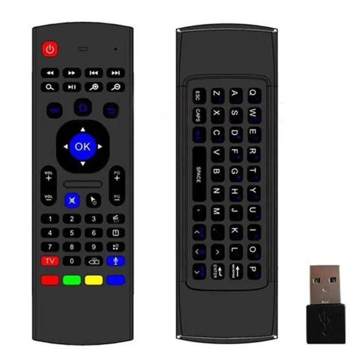 MX3-M 에어 마우스 무선 2.4G 리모컨 키보드, 마이크 내장, 안드로이드 TV 박스 / 미니 PC용, 마이크 포함 에어 마우스