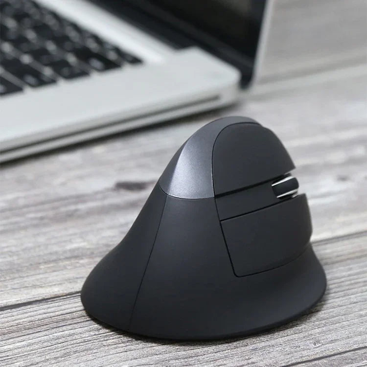 DELUX M618 미니 2.4G 무선 2400DPI USB 충전식 인체공학적 수직 마우스, M618 그레이