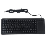 DS-8800 USB Interface Prevent Water Splashing Laser Engraving Character One-piece Wired Touchpad Keyboard, Length: 1.5m, DS-8800 USB