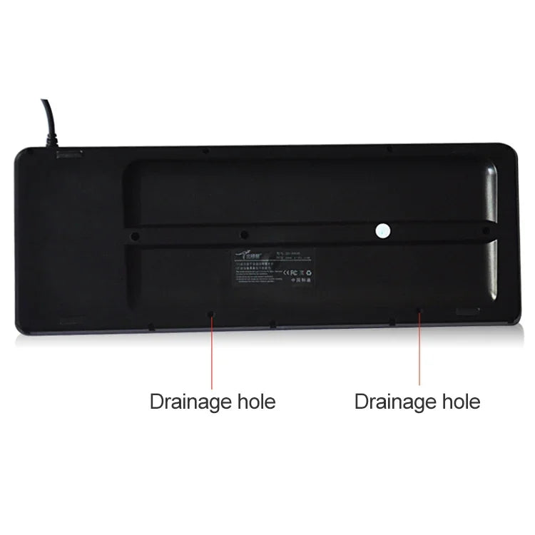 DS-8800 USB Interface Prevent Water Splashing Laser Engraving Character One-piece Wired Touchpad Keyboard, Length: 1.5m, DS-8800 USB
