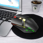 HXSJ S200 USB2.0 1600dpi 조절 가능 4키 컬러풀 발광 유선 게이밍 마우스, 길이: 1.5m