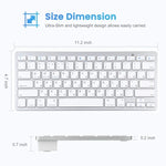 WB-8022 Ultra-thin Wireless Bluetooth Keyboard for iPad, Samsung, Huawei, Xiaomi, Tablet PCs or Smartphones, Russian Keys, Russian Keys