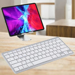 WB-8022 iPad, 삼성, 화웨이, 샤오미, 태블릿 PC 또는 스마트폰용 초슬림 무선 블루투스 키보드, 프랑스어 키, 프랑스어 키
