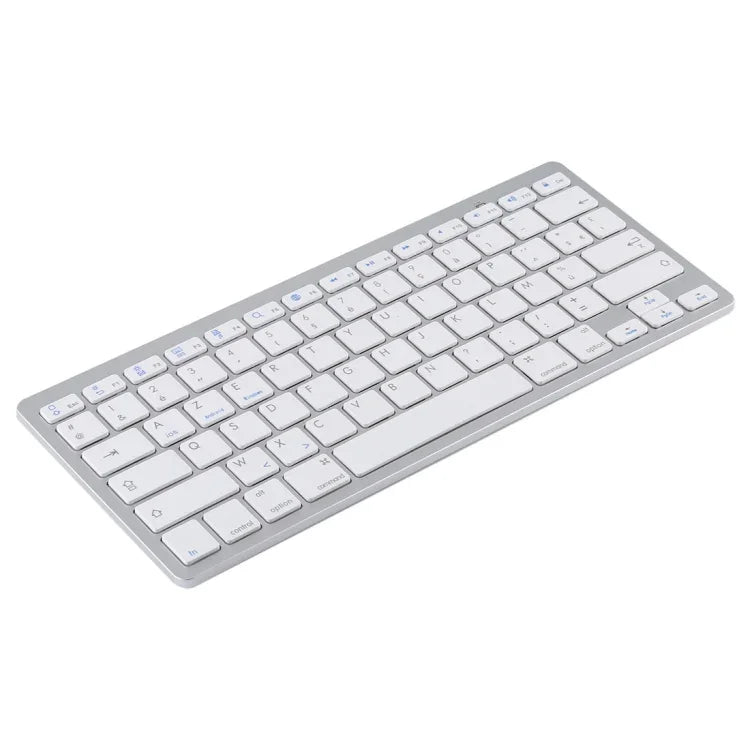 WB-8022 iPad, 삼성, 화웨이, 샤오미, 태블릿 PC 또는 스마트폰용 초슬림 무선 블루투스 키보드, 프랑스어 키, 프랑스어 키