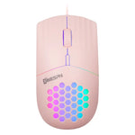 MKESPN SXS-838 Type-C 인터페이스 RGB 홀로우 유선 마우스, Type-C