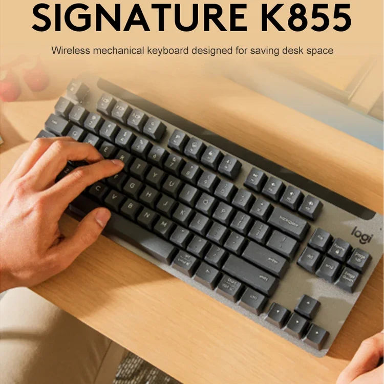 로지텍 K855 무선 블루투스 듀얼 모드 무소음 기계식 키보드