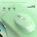 HXSJ M107 4버튼 1600 DPI 듀얼 모드 2.4GHz + 블루투스 5.1 무선 충전식 마우스, 배터리 버전