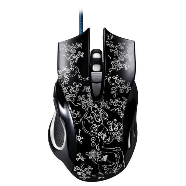 ZGB 169 USB 2400DPI 4단계 조절 LED 백라이트 유선 광학 e스포츠 게이밍 마우스 카운터 웨이트 포함, 길이: 1.45m, 169 블랙, 169 화이트