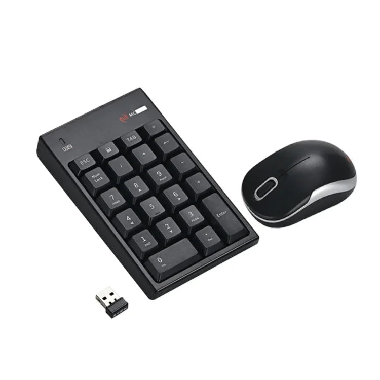 MC Saite MC-61CB 2.4GHz 무선 마우스 + 22키 숫자 패드 키보드 USB 리시버 세트 컴퓨터 PC 노트북용