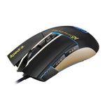 Apedra iMICE A5 고정밀 게이밍 마우스 LED 4색 제어 호흡등 USB 7버튼 3200 DPI 유선 광학 게이밍 마우스 컴퓨터 PC 노트북용, iMICE A5