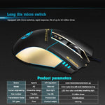 Apedra iMICE A5 고정밀 게이밍 마우스 LED 4색 제어 호흡등 USB 7버튼 3200 DPI 유선 광학 게이밍 마우스 컴퓨터 PC 노트북용, iMICE A5