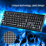 ZGB Q9 104키 USB 유선 그리드 텍스처 일반 게이밍 오피스 키보드