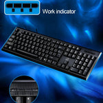 ZGB Q9 104키 USB 유선 그리드 텍스처 일반 게이밍 오피스 키보드