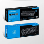 ZGB Q9 104키 USB 유선 그리드 텍스처 일반 게이밍 오피스 키보드
