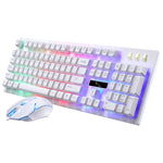 ZGB G20 1600 DPI 전문가용 유선 발광 기계식 느낌 서스펜션 키보드 + 광학 마우스 키트 노트북 PC용