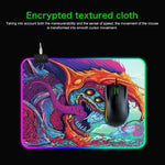 Computer Monster Pattern Illuminated Mouse Pad, Size: 90 x 30 x 0.4cm, 90 x 30 x 0.4cm