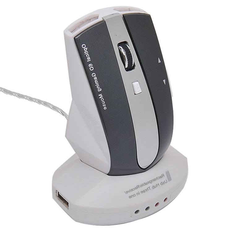 MZ-011 2.4GHz 1600DPI 무선 충전식 광학 마우스 허브 기능 포함, 블랙, 블랙 실버, 화이트 + 로열 블루, 펄 화이트, 블루, 실버