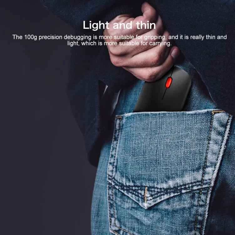 Lenovo thinkplus Bluetooth 4.0 Portable Wireless Bluetooth Mouse, Bluetooth Mouse