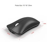 HXSJ T23 블루투스 5.0 + 블루투스 3.0 + 2.4GHz 무선 3모드 4버튼 1600 DPI 조절 인체공학 광학 마우스, T23 블랙