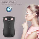 HXSJ T23 블루투스 5.0 + 블루투스 3.0 + 2.4GHz 무선 3모드 4버튼 1600 DPI 조절 인체공학 광학 마우스, T23 블랙