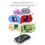 HXSJ T23 블루투스 5.0 + 블루투스 3.0 + 2.4GHz 무선 3모드 4버튼 1600 DPI 조절 인체공학 광학 마우스, T23 블랙