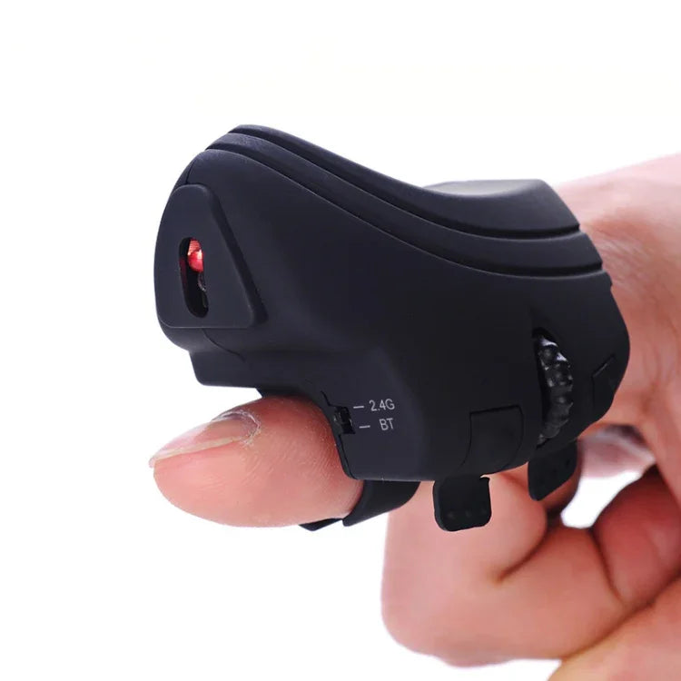 GM306DM Bluetooth + 2.4GHz Dual-mode Lazy Finger Ring Mouse Rechargeable Wireless Mouse