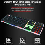 SHIPADOO D280 Wired RGB Backlight Mechanical Feel Suspension Keyboard + 3D Cool Mouse Kit for Laptop, PC, RGB Backlight
