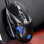 YINDIAO G10 7200DPI 7모드 조절 가능 7키 RGB 라이트 유선 메탈 기계식 하드코어 매크로 마우스, 스타일: 오디오 버전