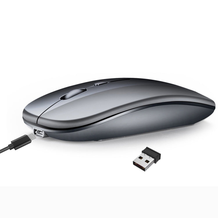 HXSJ M90 2.4GHz 초슬림 무음 충전식 듀얼 모드 무선 블루투스 노트북 PC 마우스