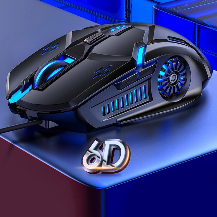 YINDIAO G5 3200DPI 4단계 조절 6키 RGB 라이트 유선 게이밍 마우스, G5 블랙, G5 화이트