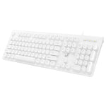 ZGB S500 라운드 키 USB 유선 컴퓨터 키보드, 라운드 키 (블랙), 라운드 키 (화이트)