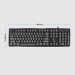 ZGB S500 라운드 키 USB 유선 컴퓨터 키보드, 라운드 키 (블랙), 라운드 키 (화이트)