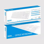 ZGB S500 라운드 키 USB 유선 컴퓨터 키보드, 라운드 키 (블랙), 라운드 키 (화이트)