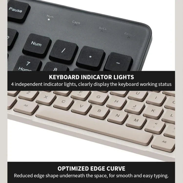 Original Xiaomi 2.4GHz Wireless Keyboard + Mouse Set for Notebook Desktop Laptop, Gen2