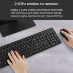 Original Xiaomi 2.4GHz Wireless Keyboard + Mouse Set for Notebook Desktop Laptop, Gen2