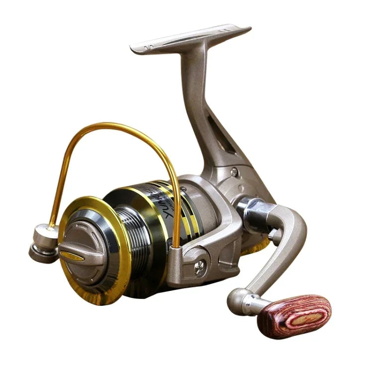 YUMOSHI 풀 메탈 볼 베어링 로커 핸들 휠 시트 낚시 스피닝 릴, GS1000, GS2000, GS3000, GS4000, GS5000, GS6000, GS7000