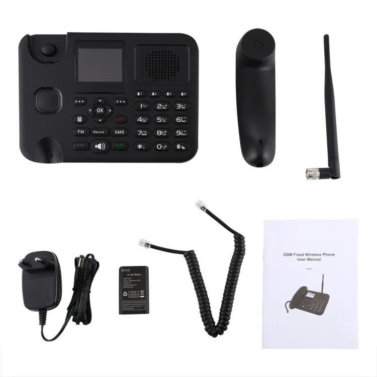 ZT9000 2.4인치 TFT 화면 고정 무선 GSM 비즈니스 폰, 쿼드 밴드: GSM 850/900/1800/1900MHz