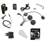 BT-S2 단일 2.4GHz 블루투스 V3.0 인터폰 헬멧용 헤드셋, 자동 응답, FM 지원, 최대 1000m 인터콤 거리, BT-S2 단일