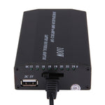노트북 전원 100W 범용 충전기, 차량용 충전기 및 AC 전원 어댑터, 8개 전원 어댑터 및 1 USB 포트 포함, 삼성, 소니, 아수스, 에이서, IBM, HP, DELL용, US 플러그