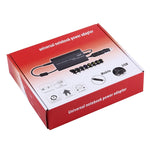 노트북 전원 100W 범용 충전기, 차량용 충전기 및 AC 전원 어댑터, 8개 전원 어댑터 및 1 USB 포트 포함, 삼성, 소니, 아수스, 에이서, IBM, HP, DELL용, US 플러그