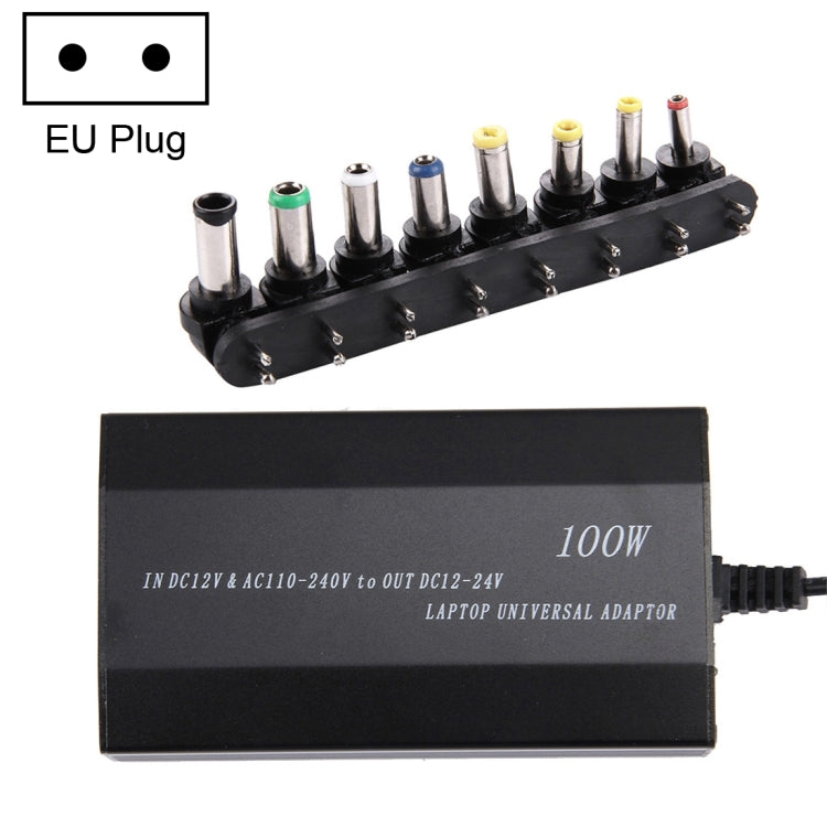 노트북 전원 100W 범용 충전기, 차량용 충전기 및 AC 전원 어댑터, 8개 전원 어댑터 및 1 USB 포트 포함, 삼성, 소니, 아수스, 에이서, IBM, HP, DELL용, UK 플러그, AU 플러그, EU 플러그, UK 플러그