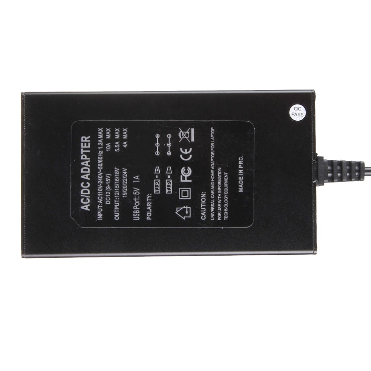 노트북 전원 100W 범용 충전기, 차량용 충전기 및 AC 전원 어댑터, 8개 전원 어댑터 및 1 USB 포트 포함, 삼성, 소니, 아수스, 에이서, IBM, HP, DELL용, UK 플러그, AU 플러그, EU 플러그, UK 플러그