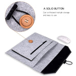 ND06 다목적 펠트 버튼 노트북 내부 가방 12.5인치 노트북용, 12.5인치