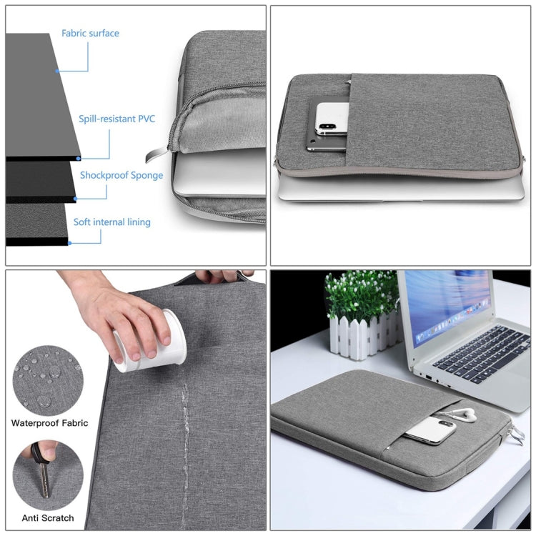 13.3인치 유니버설 패션 소프트 노트북 데님 가방 휴대용 지퍼 노트북 케이스 파우치 MacBook Air / Pro, Lenovo 및 기타 노트북용, 크기: 35.5x26.5x2cm, 13.3인치 퍼플, 13.3인치 마젠타, 13.3인치 블루, 13.3인치 그레이, 13.3인치 다크 블루...
