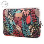 Lisen 11.6인치 슬리브 케이스 다채로운 잎사귀 지퍼 브리프케이스 휴대 가방, 11.6인치