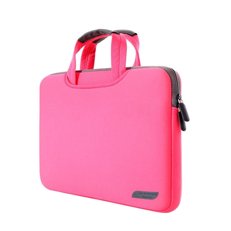 12인치 휴대용 통기성 손잡이 슬리브 가방, MacBook, Lenovo 및 기타 노트북용, 크기: 32x21x2cm, 12인치 마젠타, 12인치 그레이, 12인치 그린, 12인치 핑크, 12인치 블랙