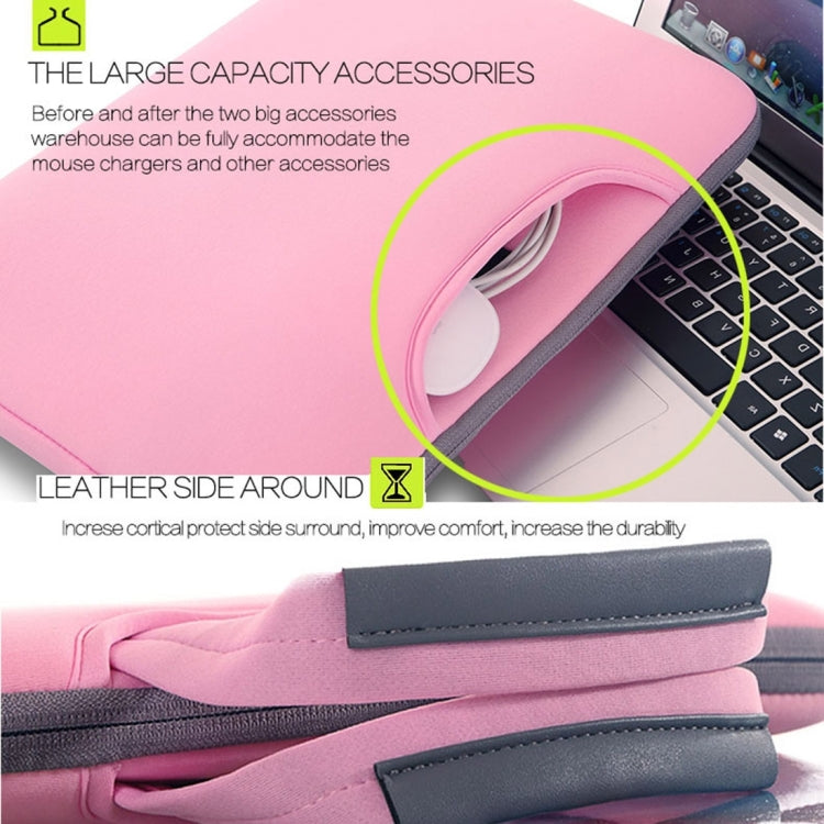 12인치 휴대용 통기성 손잡이 슬리브 가방, MacBook, Lenovo 및 기타 노트북용, 크기: 32x21x2cm, 12인치 마젠타, 12인치 그레이, 12인치 그린, 12인치 핑크, 12인치 블랙