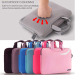 12인치 휴대용 통기성 손잡이 슬리브 가방, MacBook, Lenovo 및 기타 노트북용, 크기: 32x21x2cm, 12인치 마젠타, 12인치 그레이, 12인치 그린, 12인치 핑크, 12인치 블랙